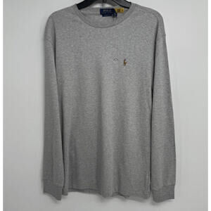 Polo Ralph Lauren Classic Flesh Pony Essential Long Sleeve T Shirt Men's S NWT